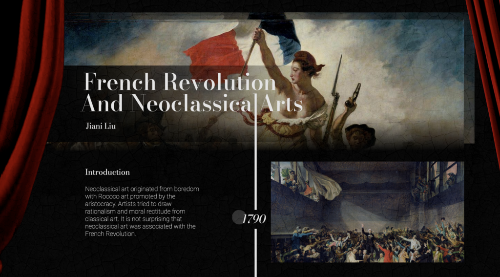 french revolution and newoclassical art timeline